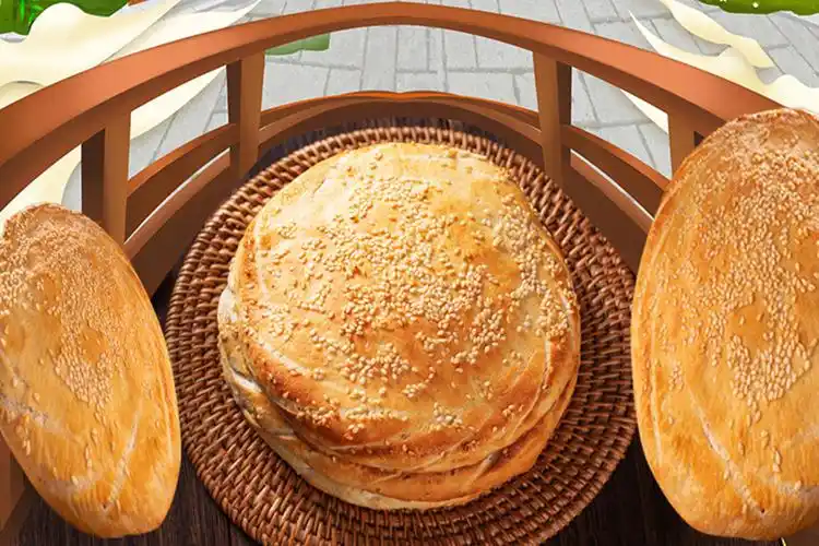 山东手工吊炉烧饼土特产 正宗大烧饼 火烧烤馍 五香大烧饼 五香咸味