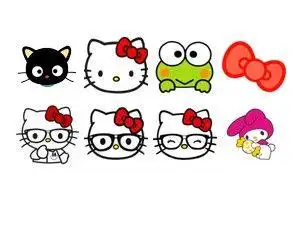 8个hello kitty 猫图标