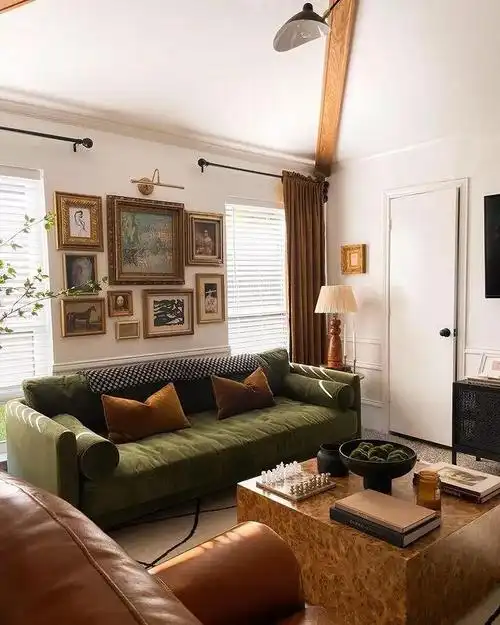 10种橄榄绿色的搭配效果,让你家的色彩搭配简单又柔和