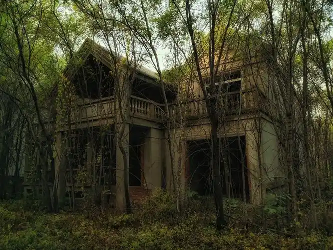 城市角落里的废弃别墅