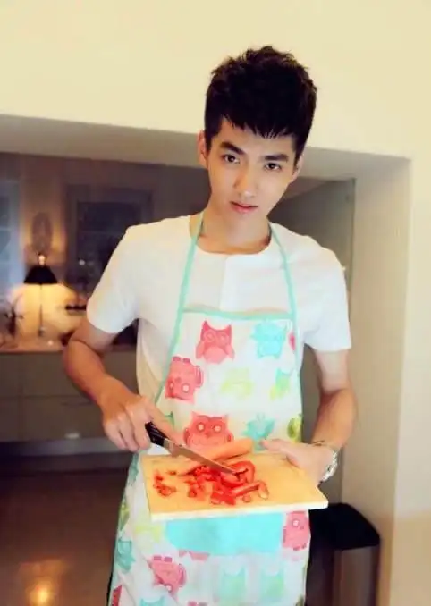 吴亦凡,一看这刀工就不怎么样,不然人的确非常帅哟!赵薇不用说了吧!