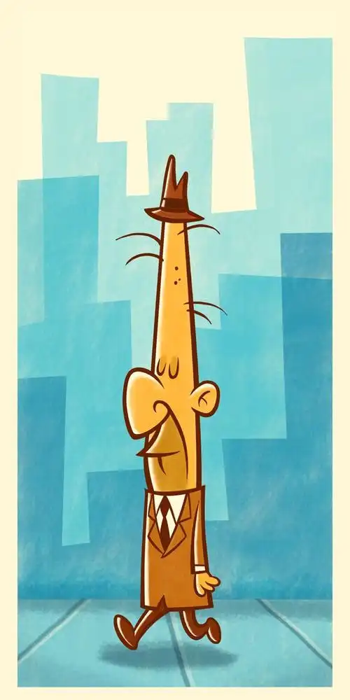 加拿大插画师bob夸张有趣的漫画形象