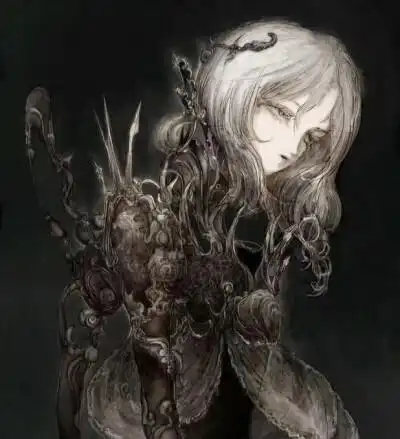 纤细唯美又诡异华丽的画风画师:bani-chan twi:bossmonsterbani