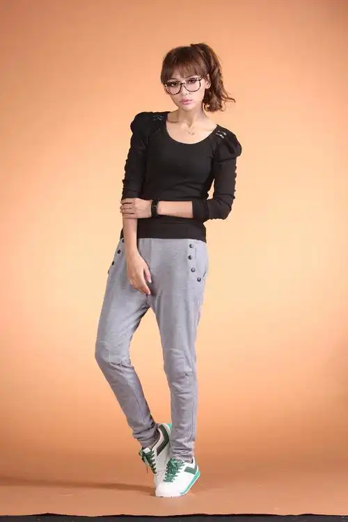 韩版时尚女性休闲裤专业批发