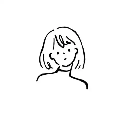 想要这种黑白线条简简单单的女生头像