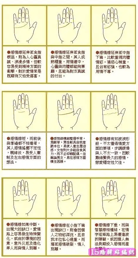 手掌比手指长的女人,女孩手掌纹路看命运图