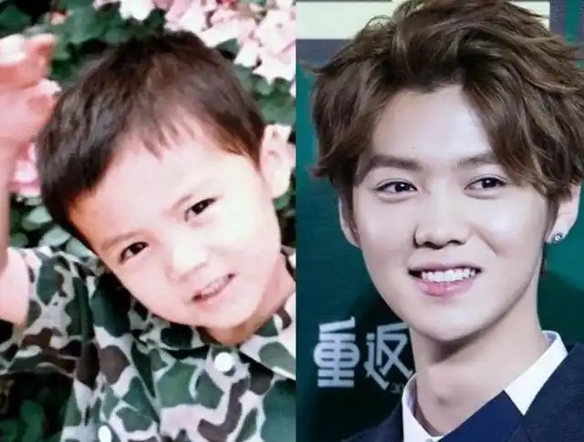 小时候的陈伟霆看起来五官就很俊朗.