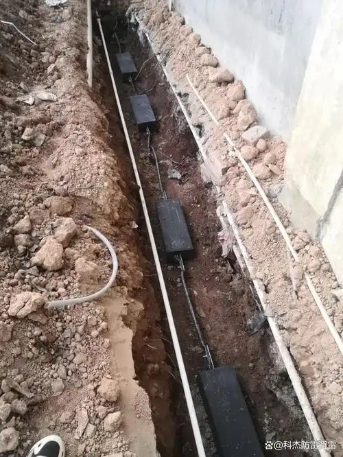 防雷的人工接地网的图片,请防雷爱好者指点,谢谢,人工接地作为接地的