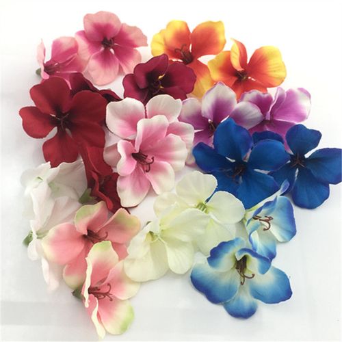 5cm 绣球花片 单层5片花瓣小花朵 绢花 diy鞋花 花环 装饰花