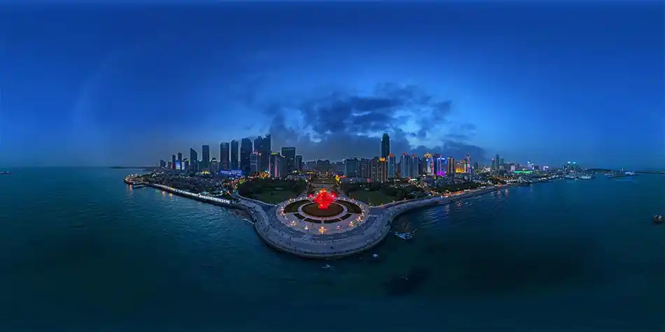 全景景区:青岛五四广场