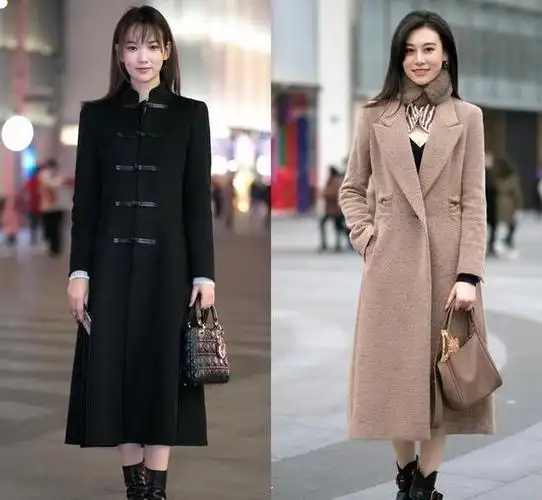 大衣下面别总配裤子,今年流行这样穿,温暖又时髦