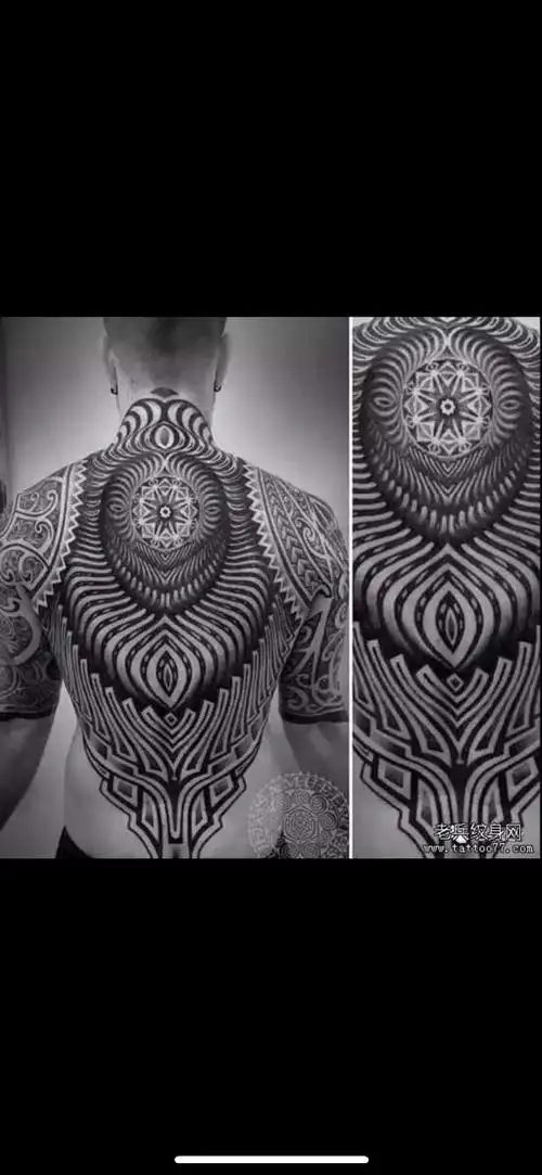 求图纹满背,要现代风,类似于臂环那种图,不要神鬼佛,动物的,谢谢