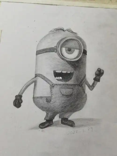 小黄人的一天#画画打卡