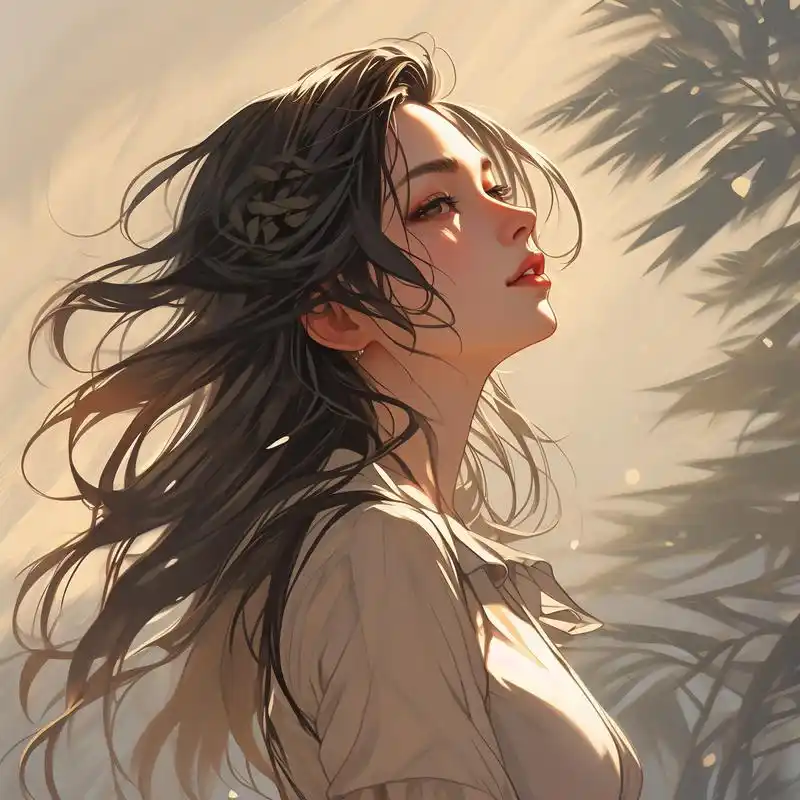 唯美气质女头像96 这一组女头像侧脸照,真的是太美了!