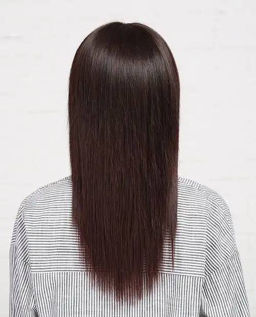 假发女长发时尚女士中长直发碎齐刘海真人发丝假发头套厂家批发