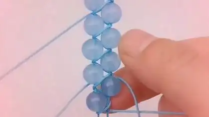 教你编好看的双排珠手链