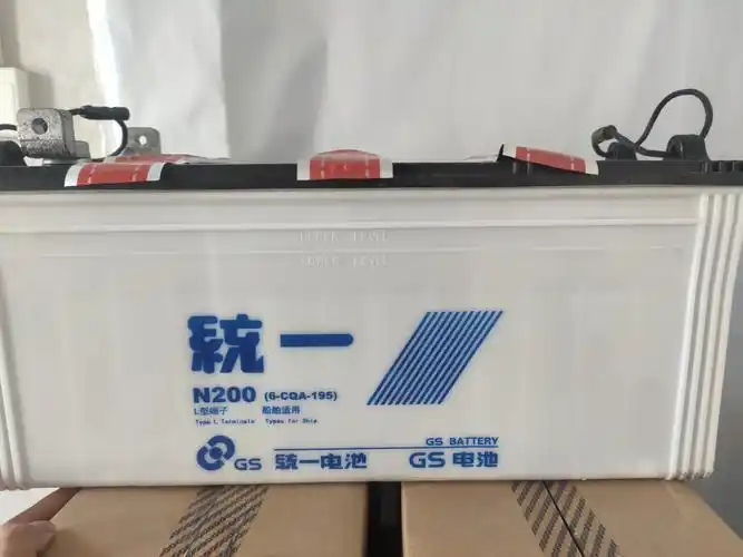 统一蓄电池n2006cqa195电池船舶发电机货车大客启动型起动型