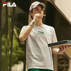 fila斐乐官方男子运动短袖t恤夏简约复古休闲基础短t针织上衣男