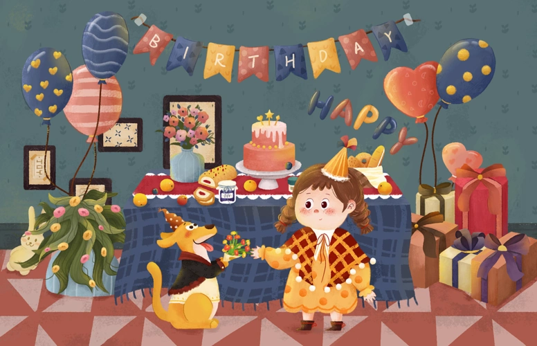 生日party | 儿童插画大场景 - 原创作品 - 站酷(zcool)