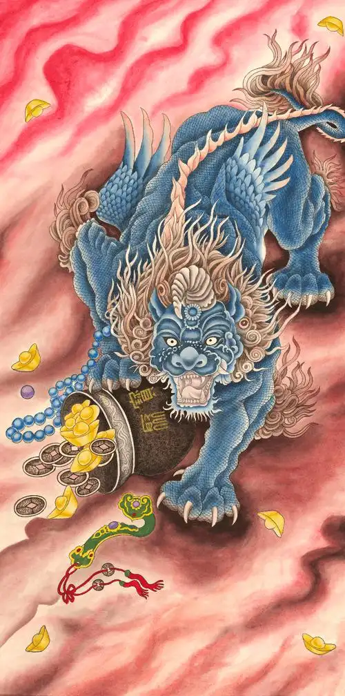 工笔貔貅,开宗立派——著名书画家陈克林