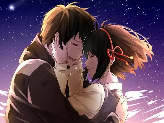 男女情侣二次元卡通壁纸,我想最治愈的莫过于一个拥抱