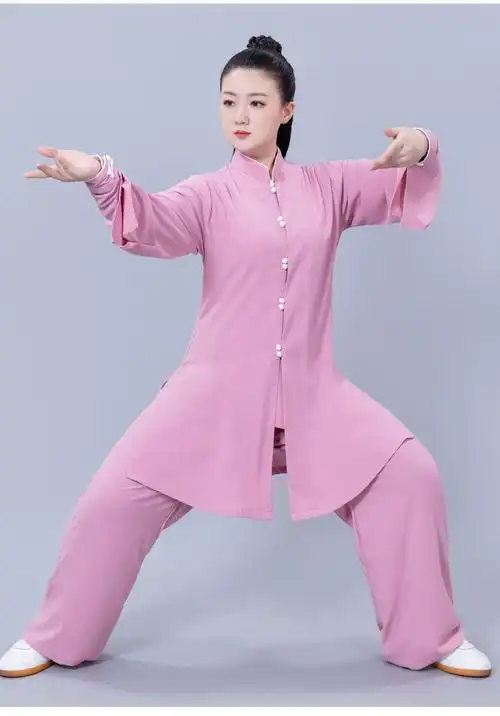 绘武 太极服女 春夏太极拳服装喇叭袖练功服中老年武术表演休闲服入门