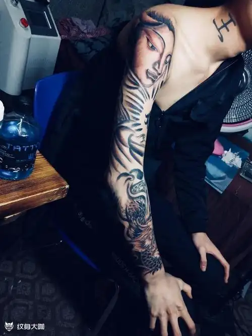 花臂_纹身图案手稿图片_炫的纹身作品集