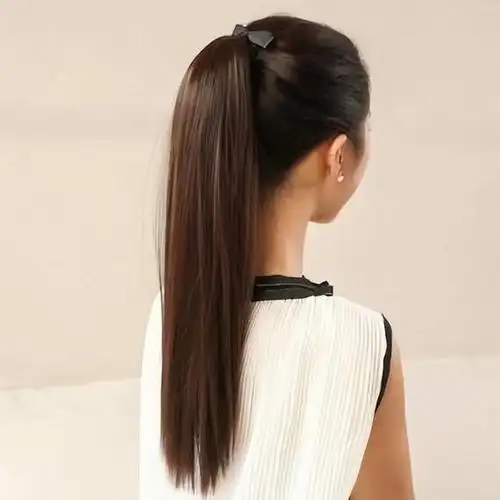 1,学生马尾怎么扎好看