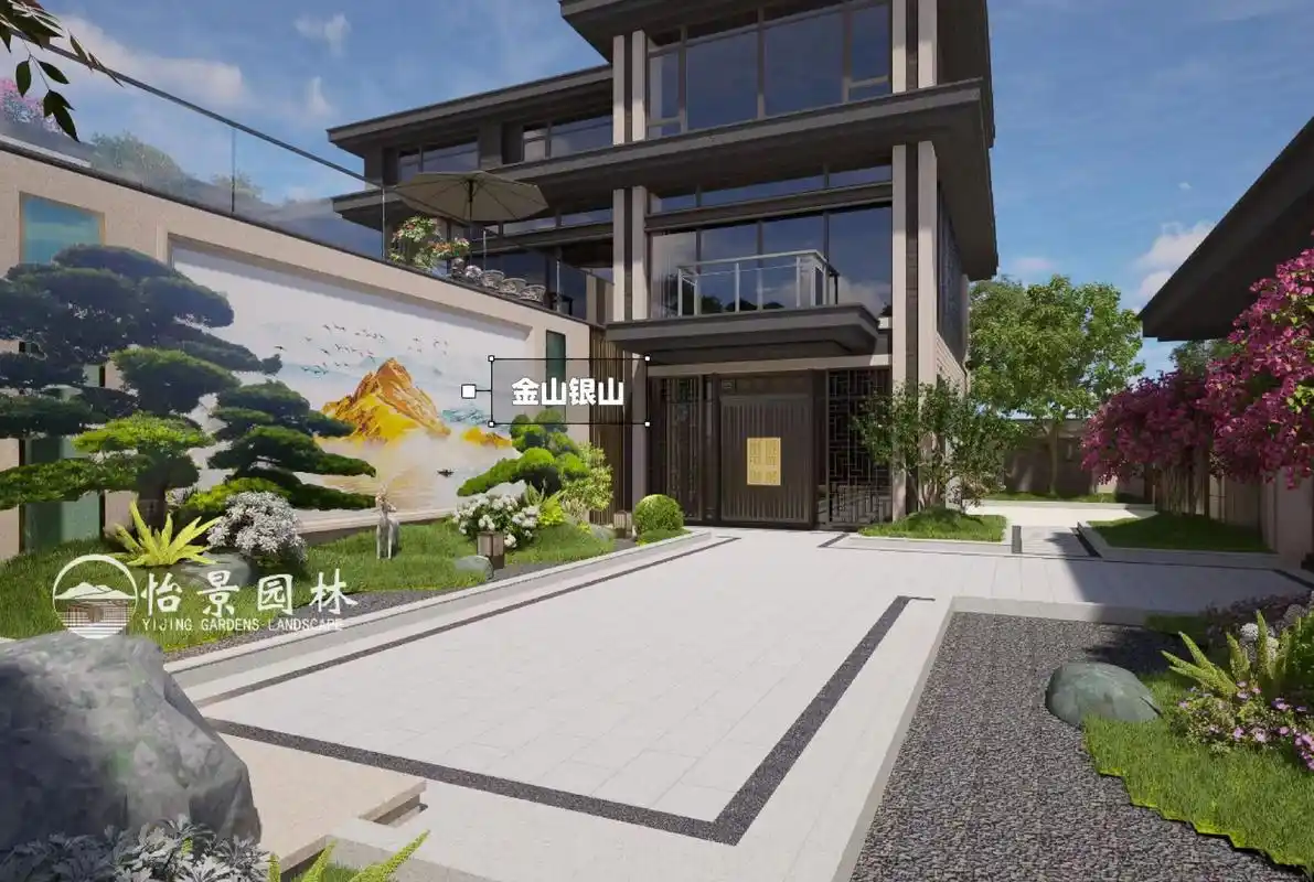 新中式庭院78入户花园景墙你喜欢哪一款71.