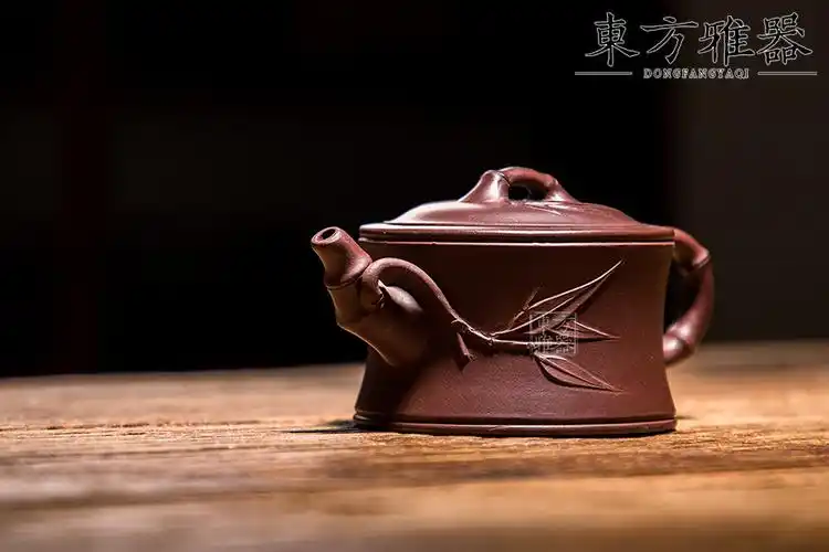 东方雅器合作紫砂艺人刘海涛 竹段>紫砂壶详情_泥料: 紫泥_容量: 160