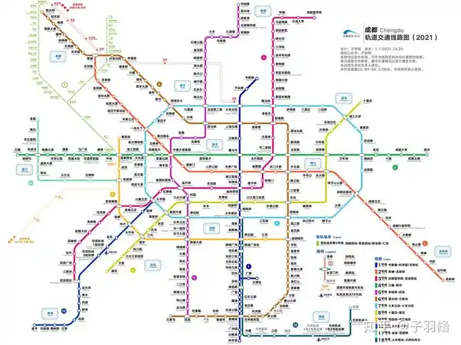 再也不用像苏州的图那样用橡皮手擦了x大佬绘制的成都地铁线路图已是