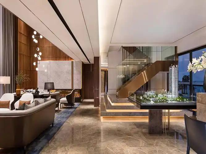 贵宾会所现代简约装修效果图