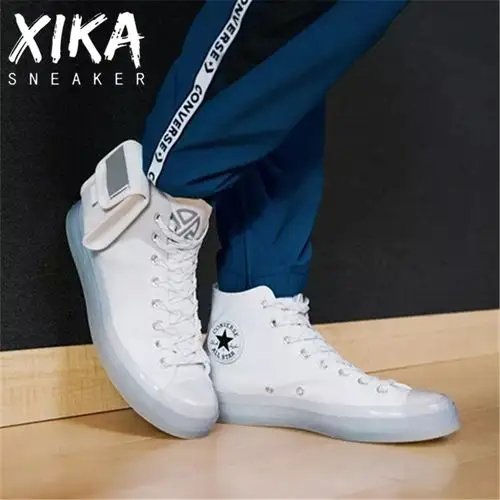 匡威conversexlayzhang1970口袋张艺兴联名果冻帆布鞋167418c