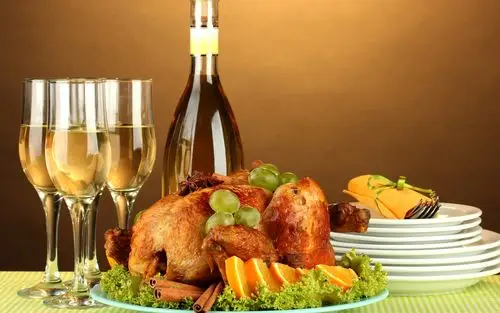 感恩节火鸡大餐唯美食物图片桌面壁纸高清大图预览1920×1200_美食