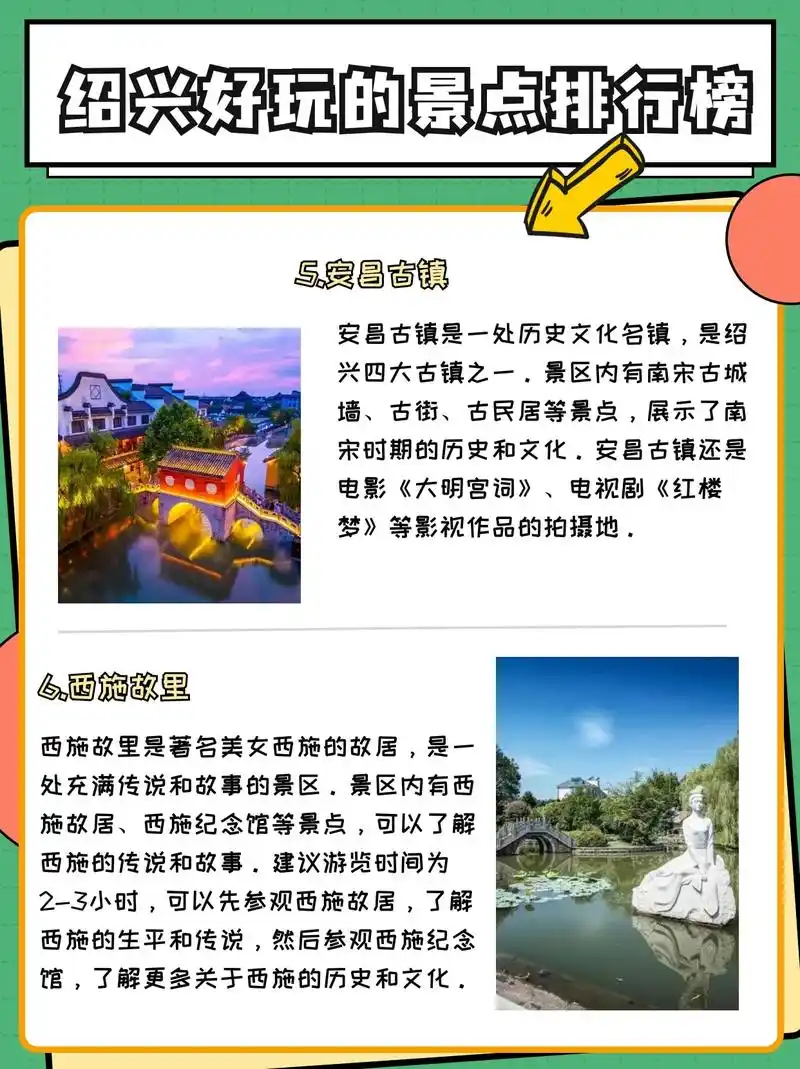 绍兴好玩景点排行榜,这几个地方必不可少!