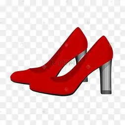 红色高跟鞋插画