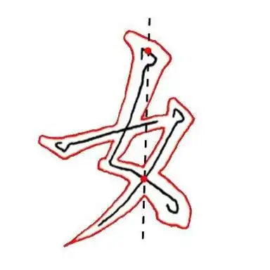 毛笔书法中偏旁部首的结构特点和书写方法之四:女字旁