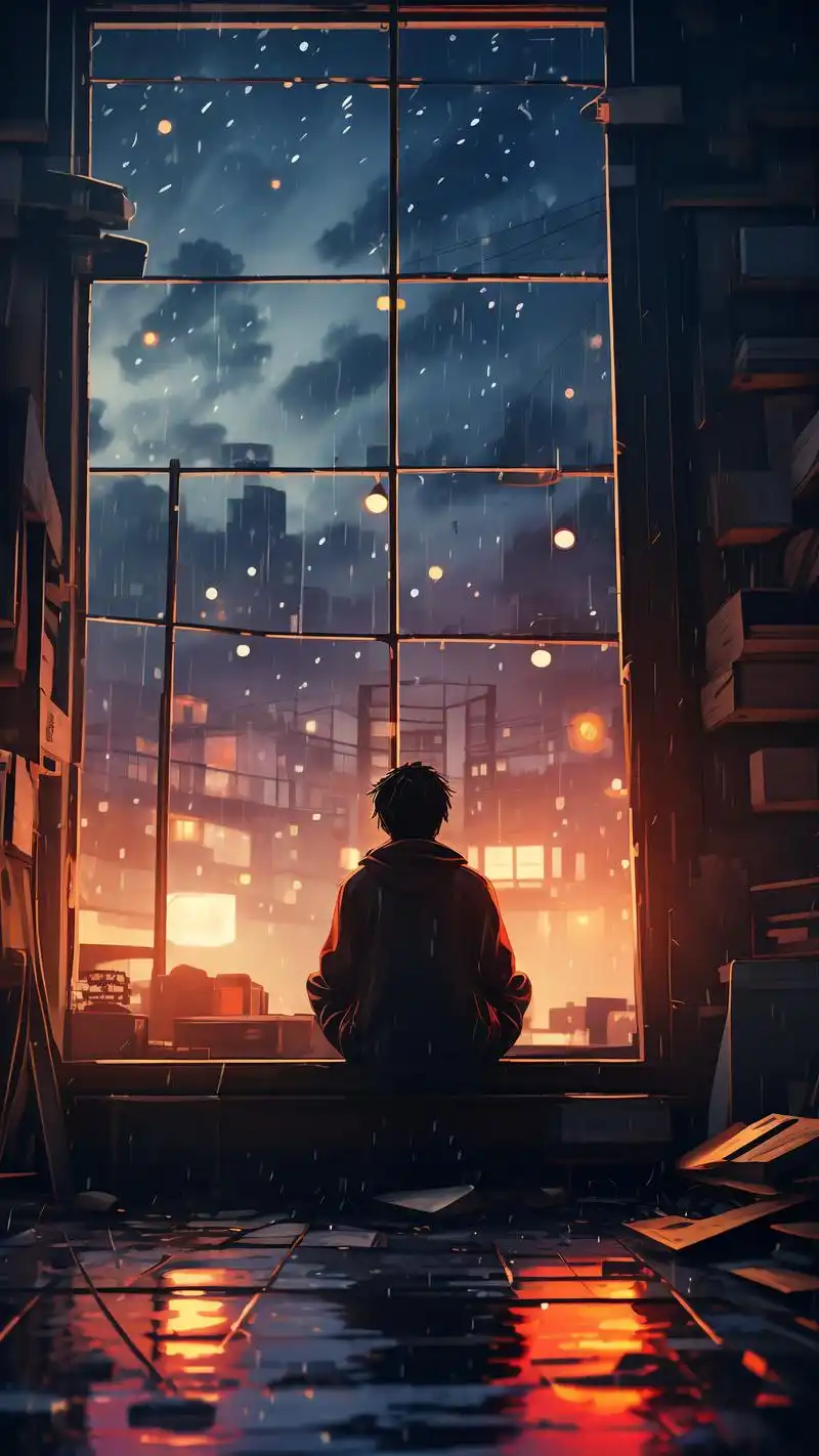 伤感背影壁纸,一个人的孤独时光90