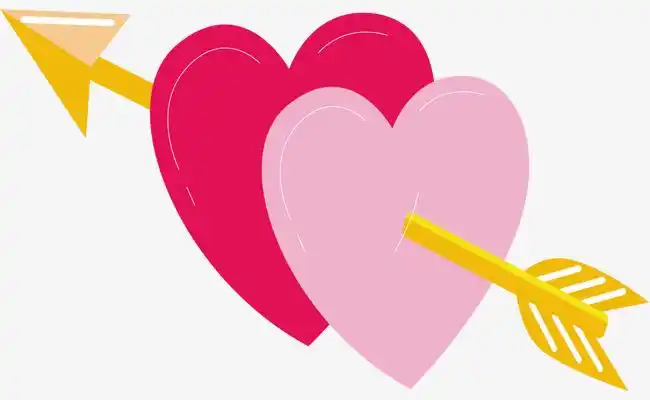 粉红情人节心心相印