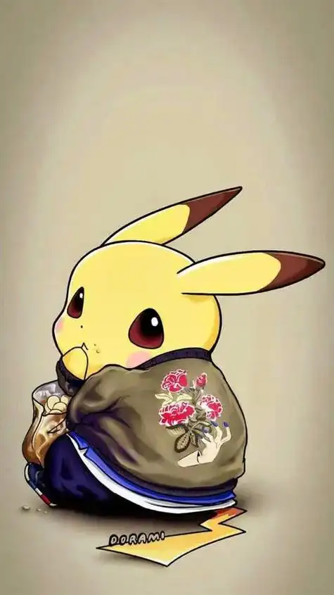 卡通壁纸 #粉丝一千万 #皮卡丘 #这也太可爱了吧 明天也 - 抖音