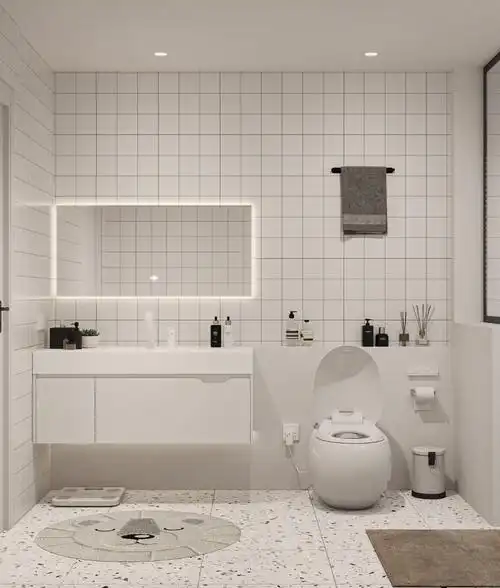 卫生间装修ins北欧风浴室怎么看都不腻