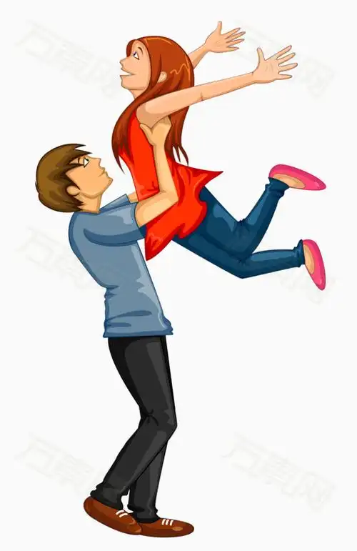 飞扬男女图片免费下载_卡通手绘_万素网