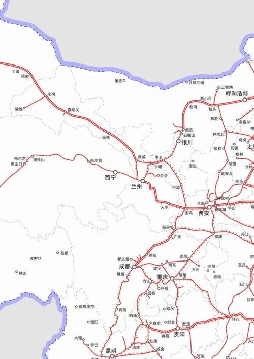 中国铁路营业线图