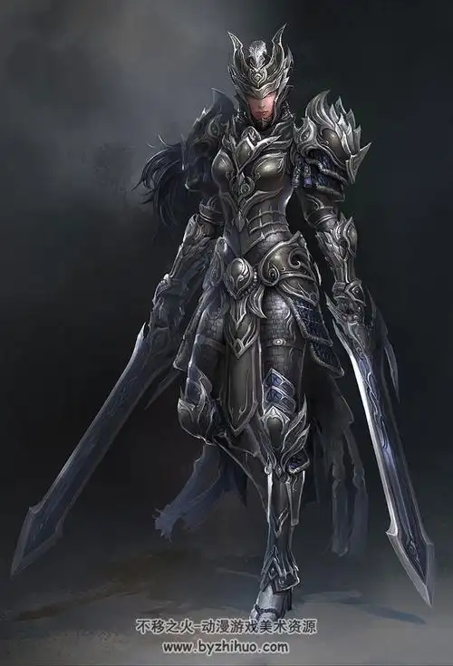 精品欧美披甲战士角色原画图集75p