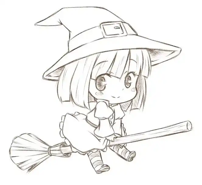 素材分享 035.一组q版线稿素材,无论是用来练习上色还是临 - 抖音