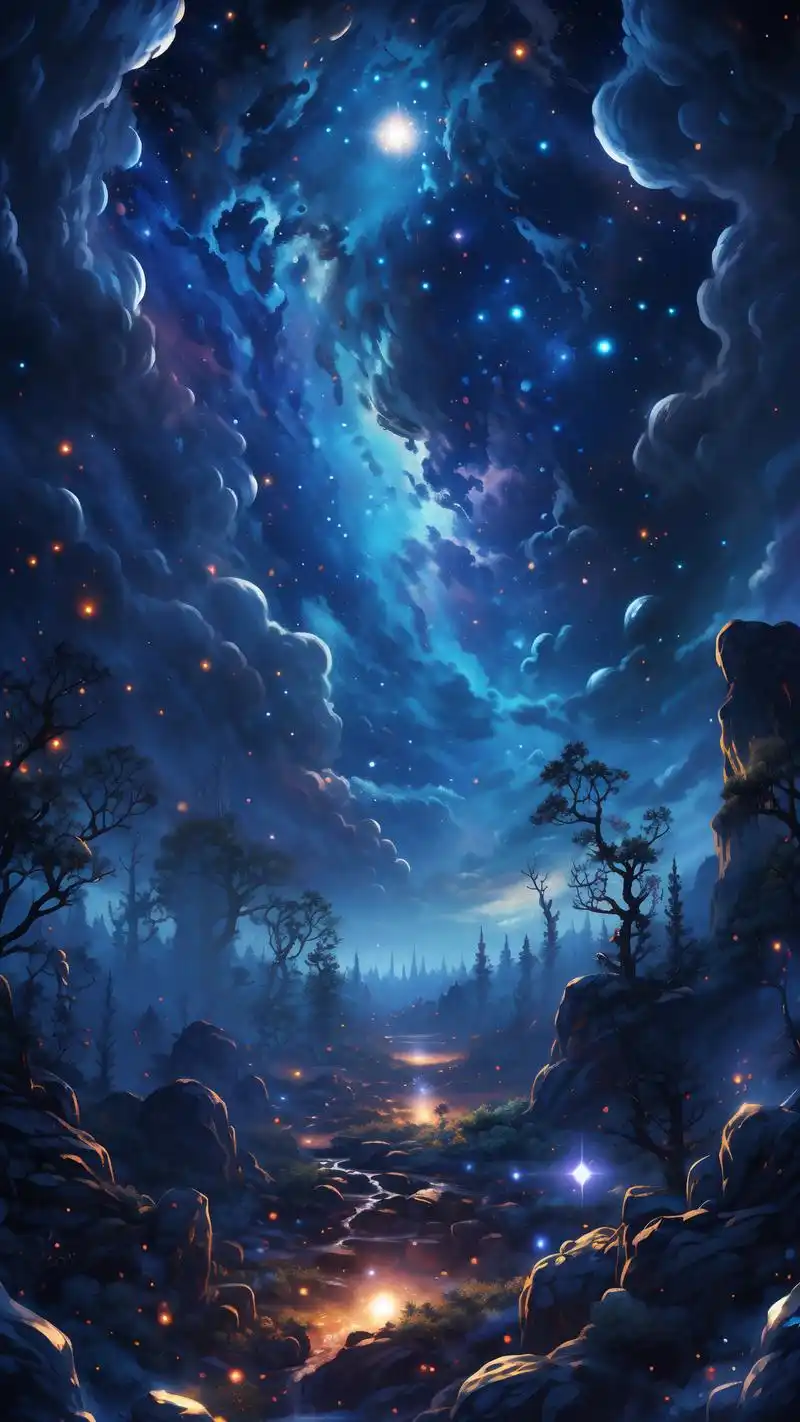 今日分享一组唯美夜空壁纸,将那片璀璨的星空带到你的手机屏幕上.