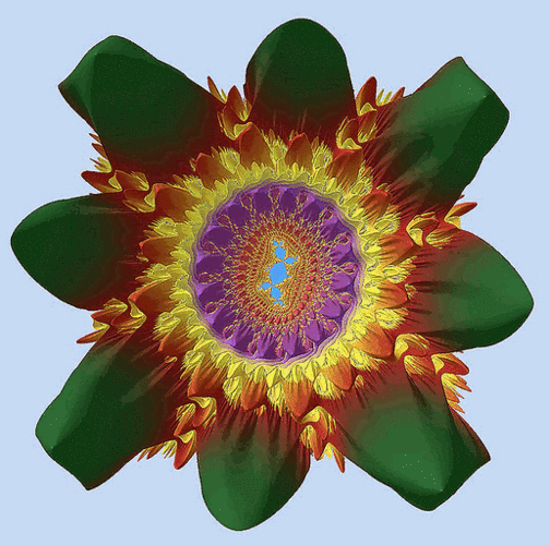 迷幻花花心晃动gif动图_动态图_表情包下载_soogif