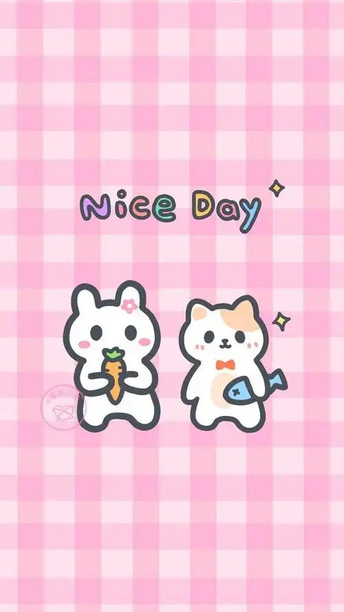 少女心格纹平铺粉红壁纸,萌萌的真可爱,青春洋溢个性十足