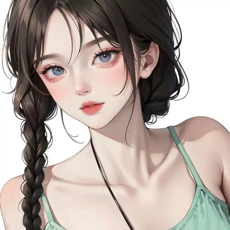 黑发闺蜜头像/女生头像～ 黑色yyds