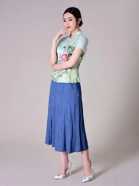 忆花寻女装品牌2019春夏亚麻大裆休闲慵懒复古个性随意文艺-品牌服装